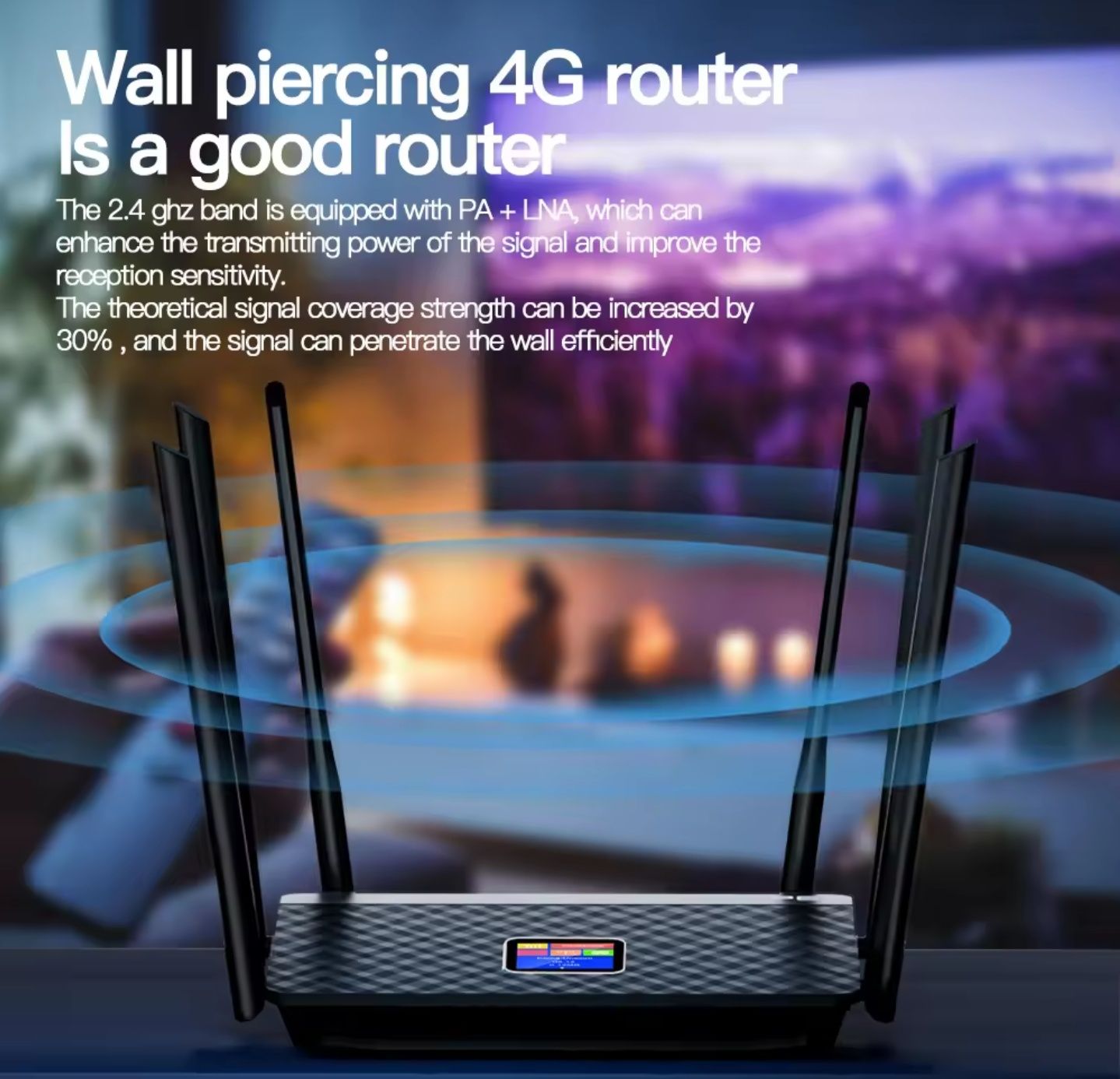 4G Роутер на сім карті з акумулятором 5200ah маршрутизатор 150mb