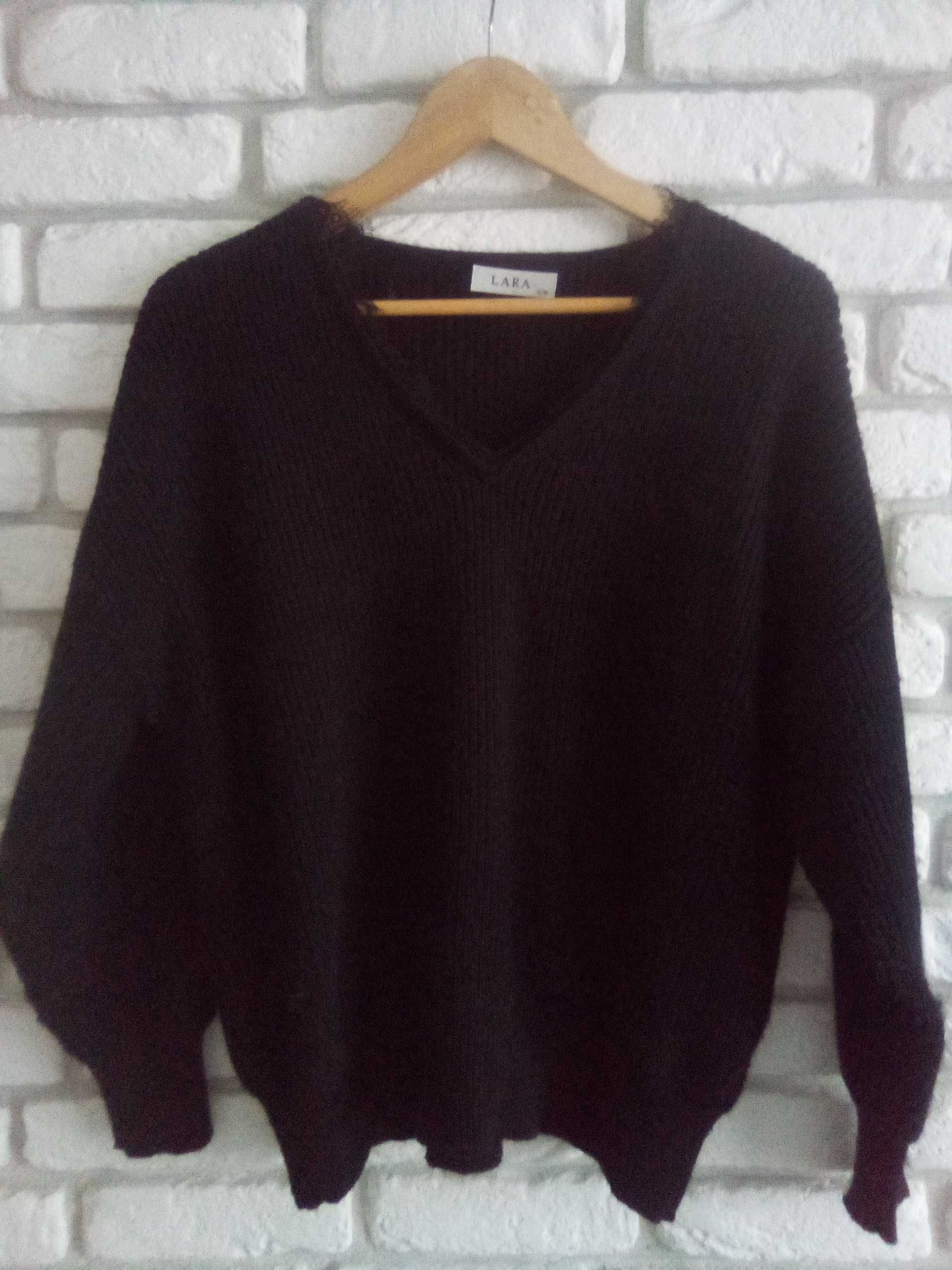 Sweter z koronką L M/L