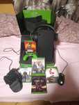Xbox X+ 5 gier + słuchawki + mini klawiatura i mysz komputerowa