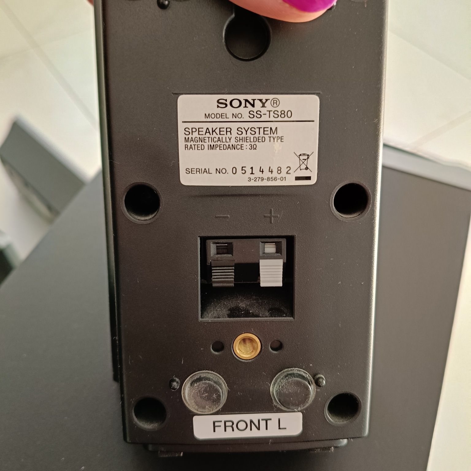 Kino domowe Sony S-master amplituner DAV-DZ260, subwoofer Sony SS-WS80