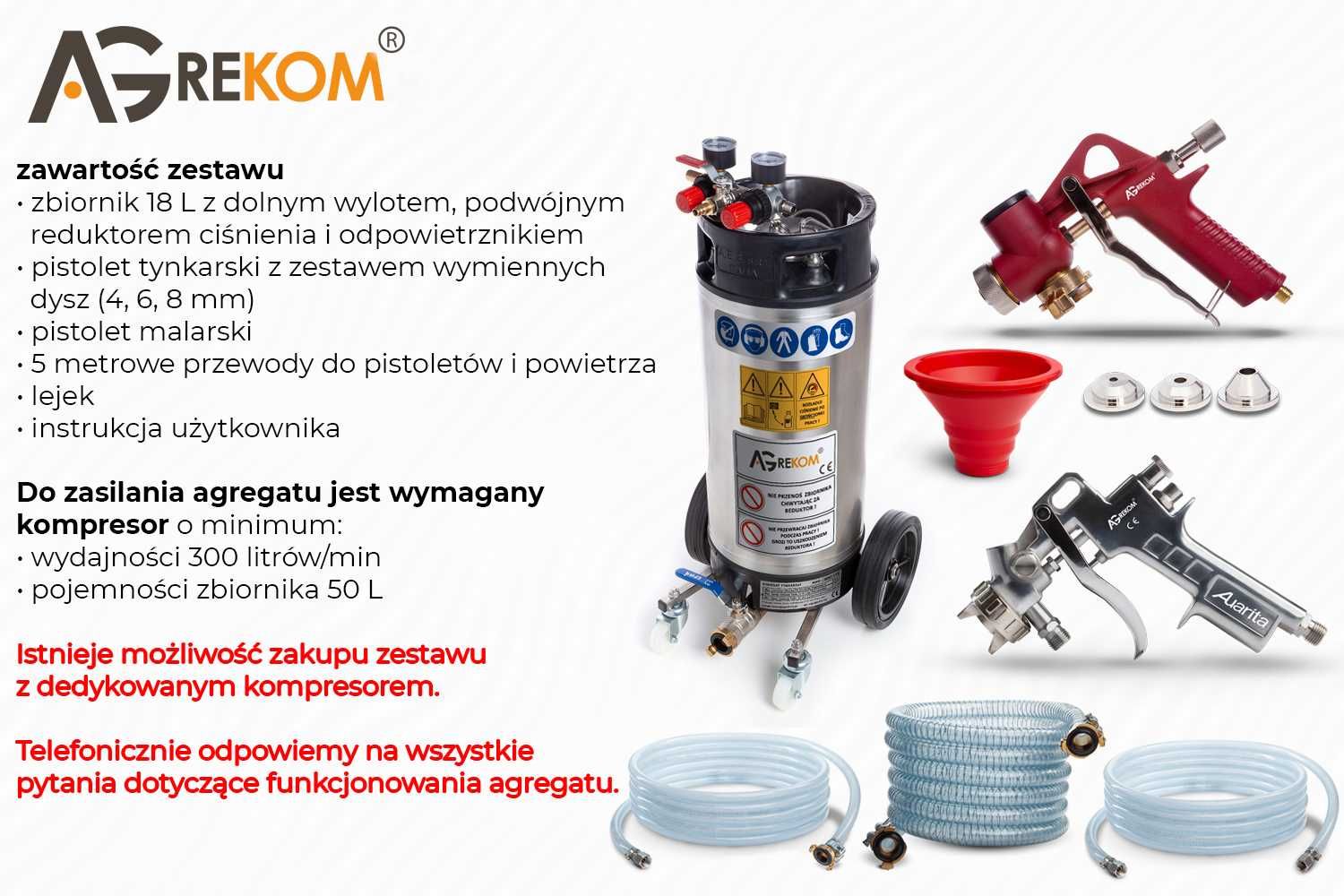 AGREGAT TYNKARSKI do tynków mineralnych akrylowych polska produkcja