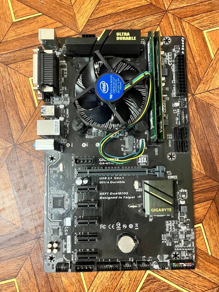 Gigabyte H100, 8gb DDR4, Celeron G3900 сучасний комплект