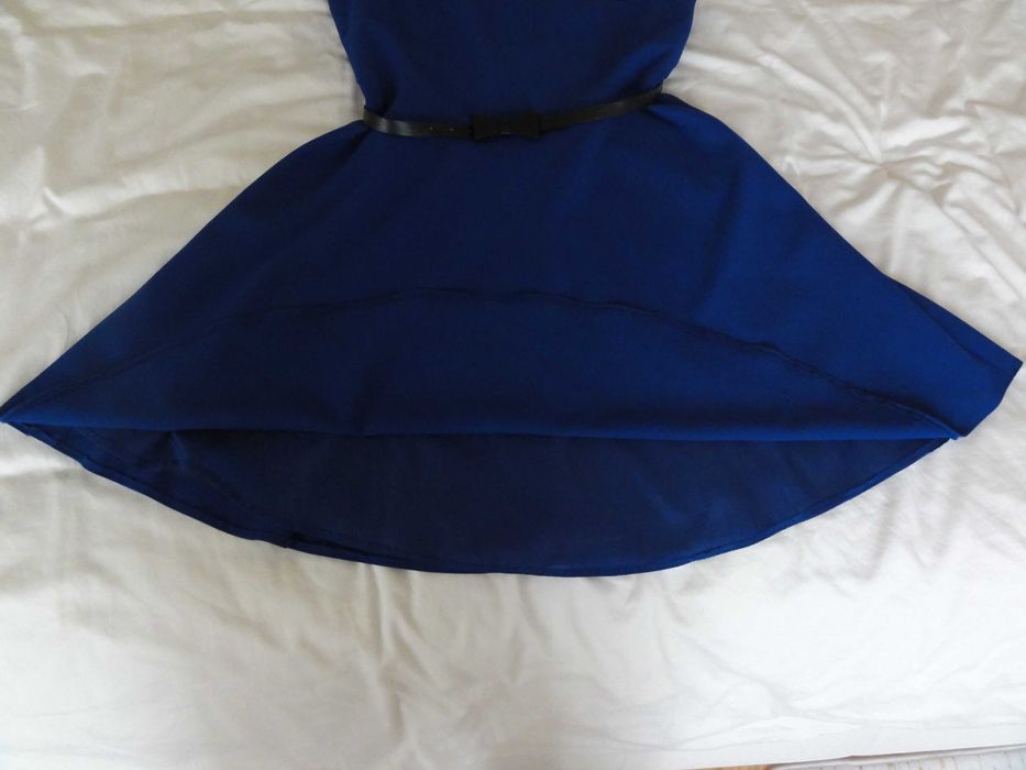 Sukienka damska elegancka business rozm.44 / L granatowa z metką