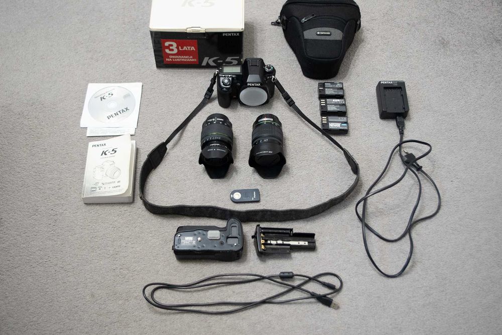 Pentax K5 + obiektywy zestaw
