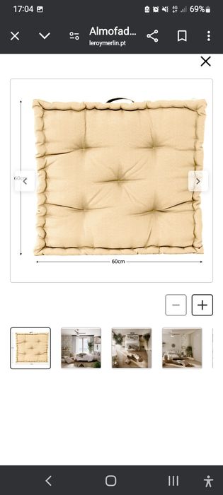 Almofada sofá  tanto da enterior e extrior