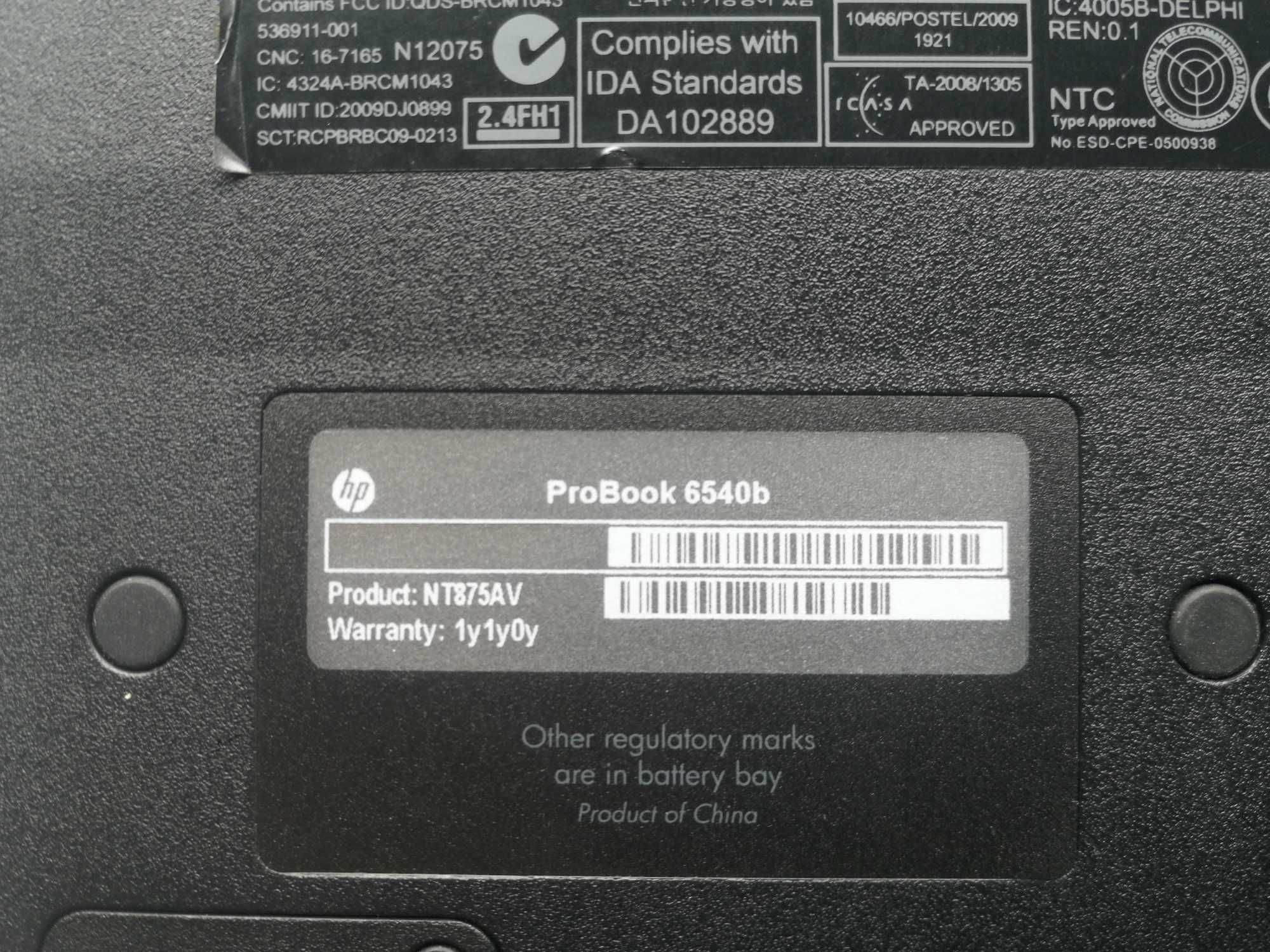 Portátil HP ProBook 6540b
