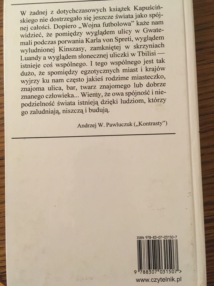 Wojna futbolowa. Ryszard Kapuściński