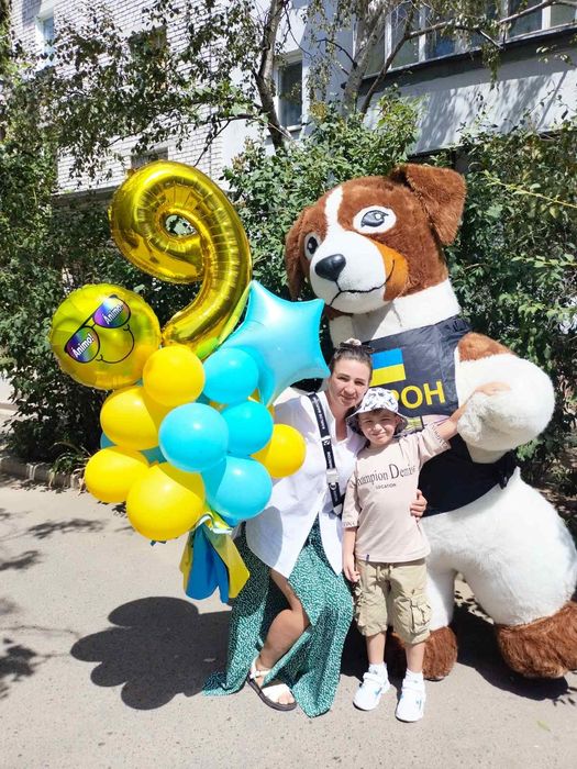 Пес Патрон, Білий Мішка, Міккі Маус,, аніматор. Привітання на свята