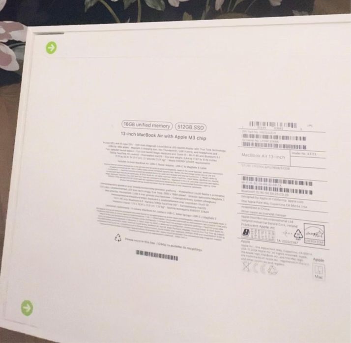 MacBook air 13" 16GB/512GB nowy zapakowany.