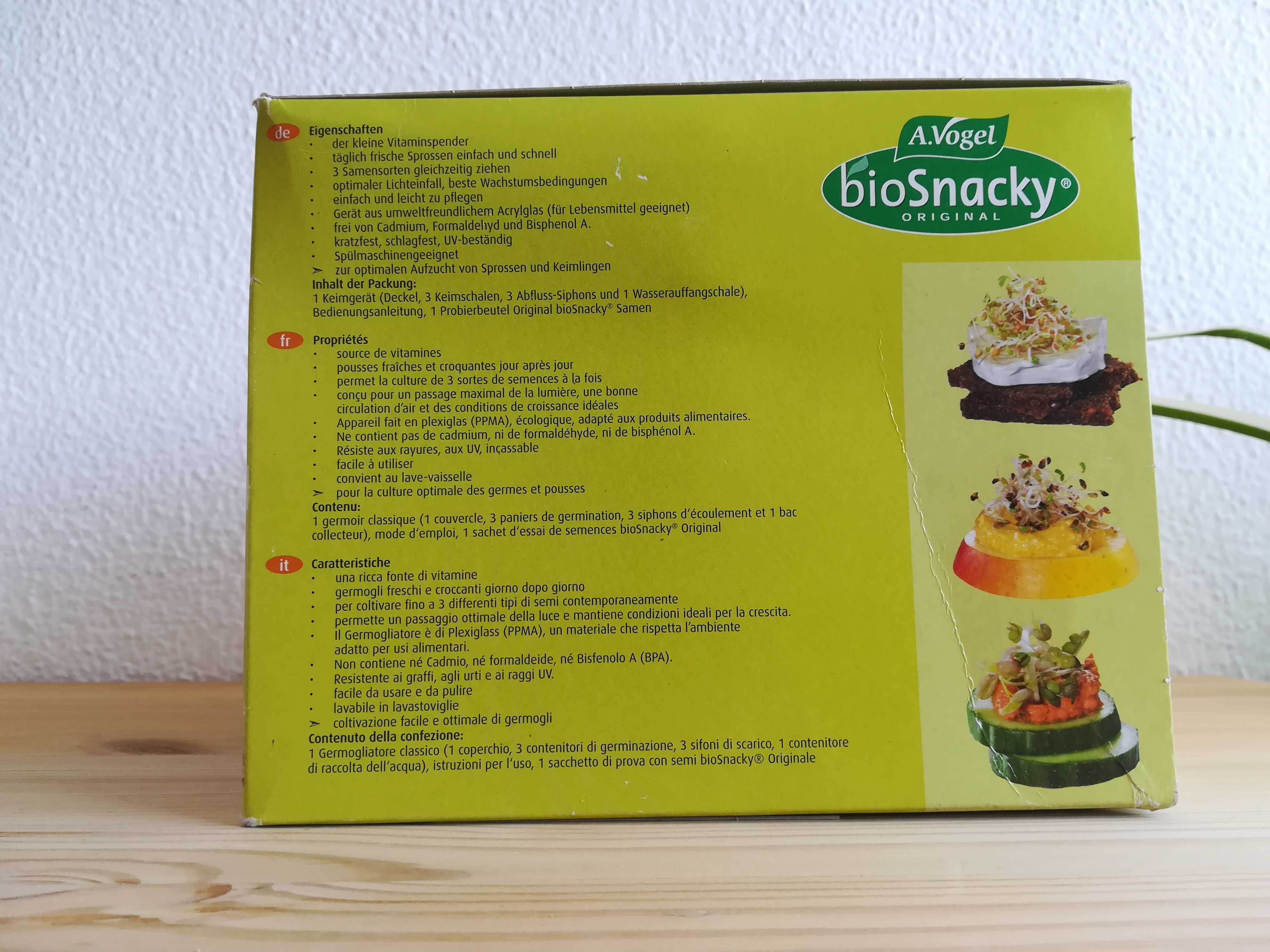 Germinador de sementes BioSnacky - NOVO