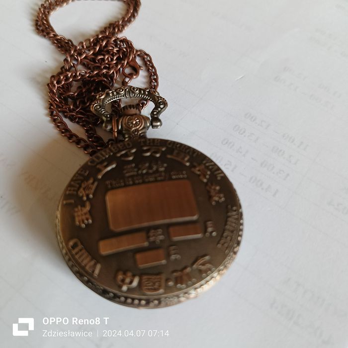 Zegarek kieszonkowy-wisiorek