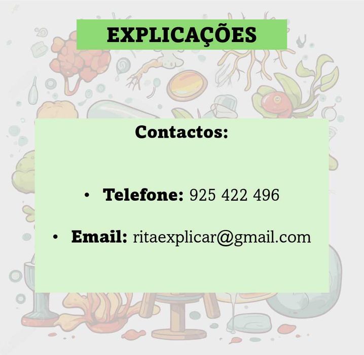 Explicações Biologia e Geologia (10º/11º) e Ciências Naturais
