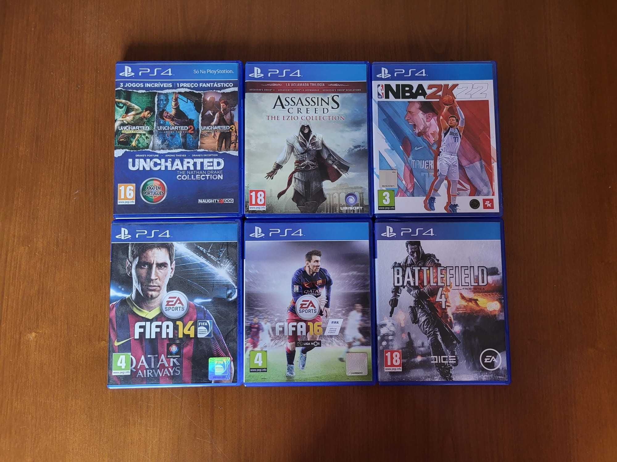 PS4 / PlayStation 4 de 500GB + 6 Jogos