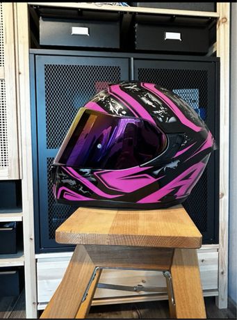 Kask motocyklowy integralny Airoh ST501 Dude Pink różowy czarny