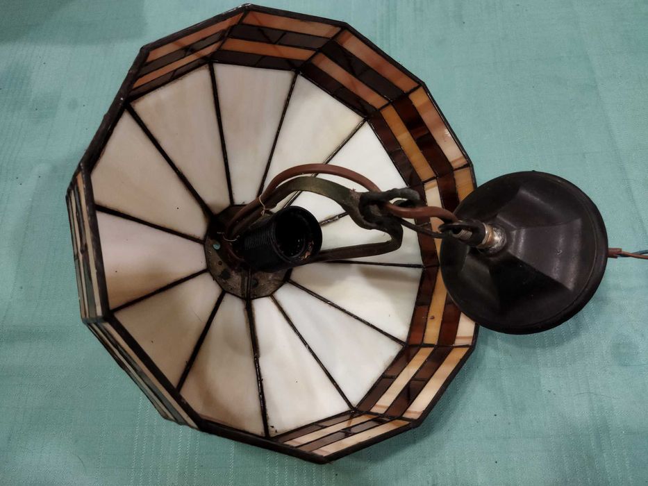 3 lampy wiszące Tiffany