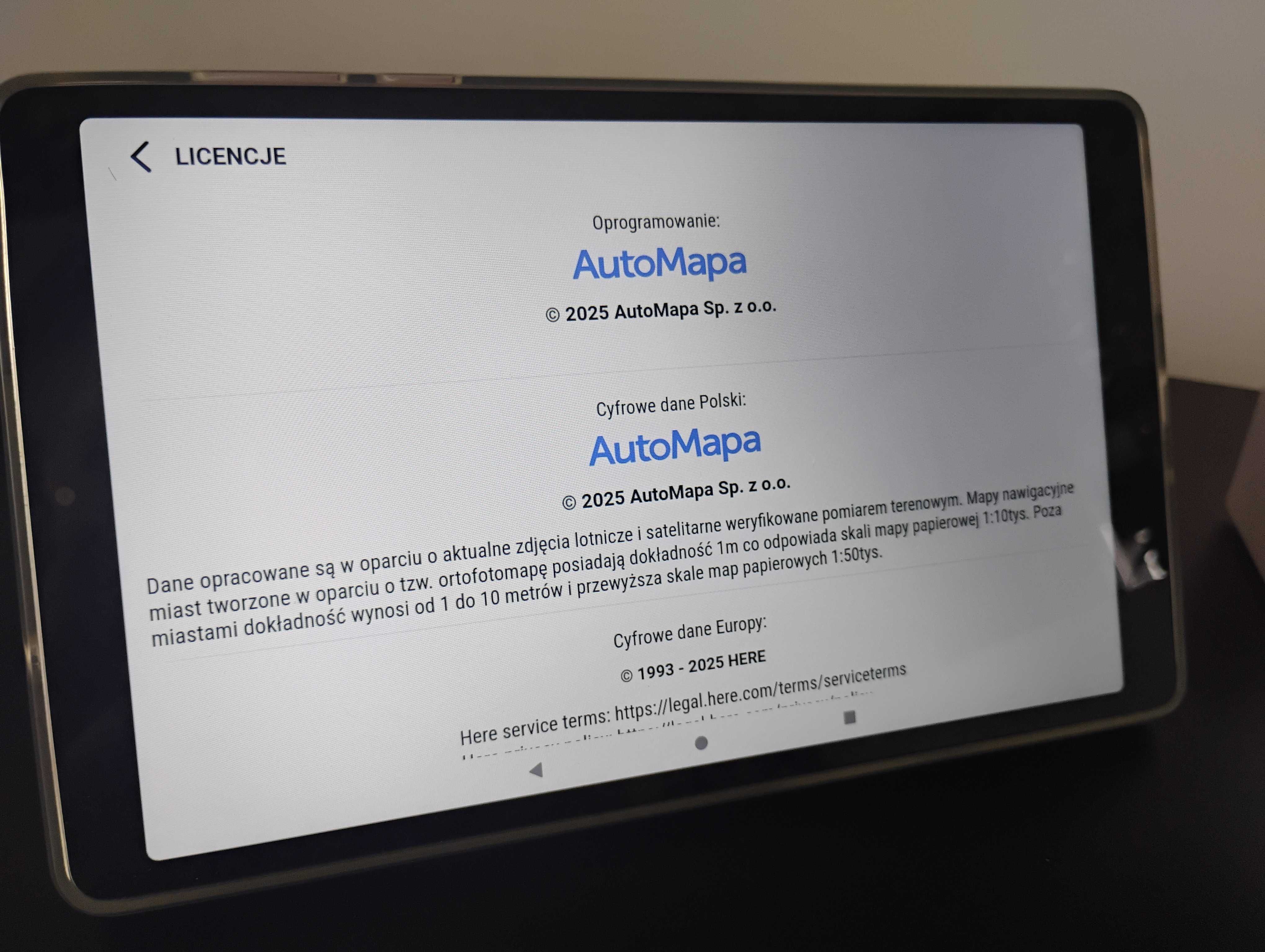 Lenovo Tab M8+Clear Case z Nawigacjami pod Ciężarówkę