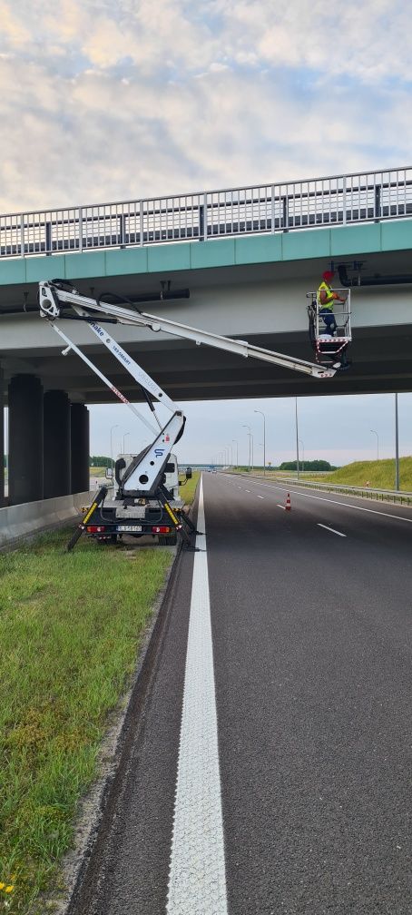Usługi , wynajem - podnośnik koszowy , zwyżka KASPOL