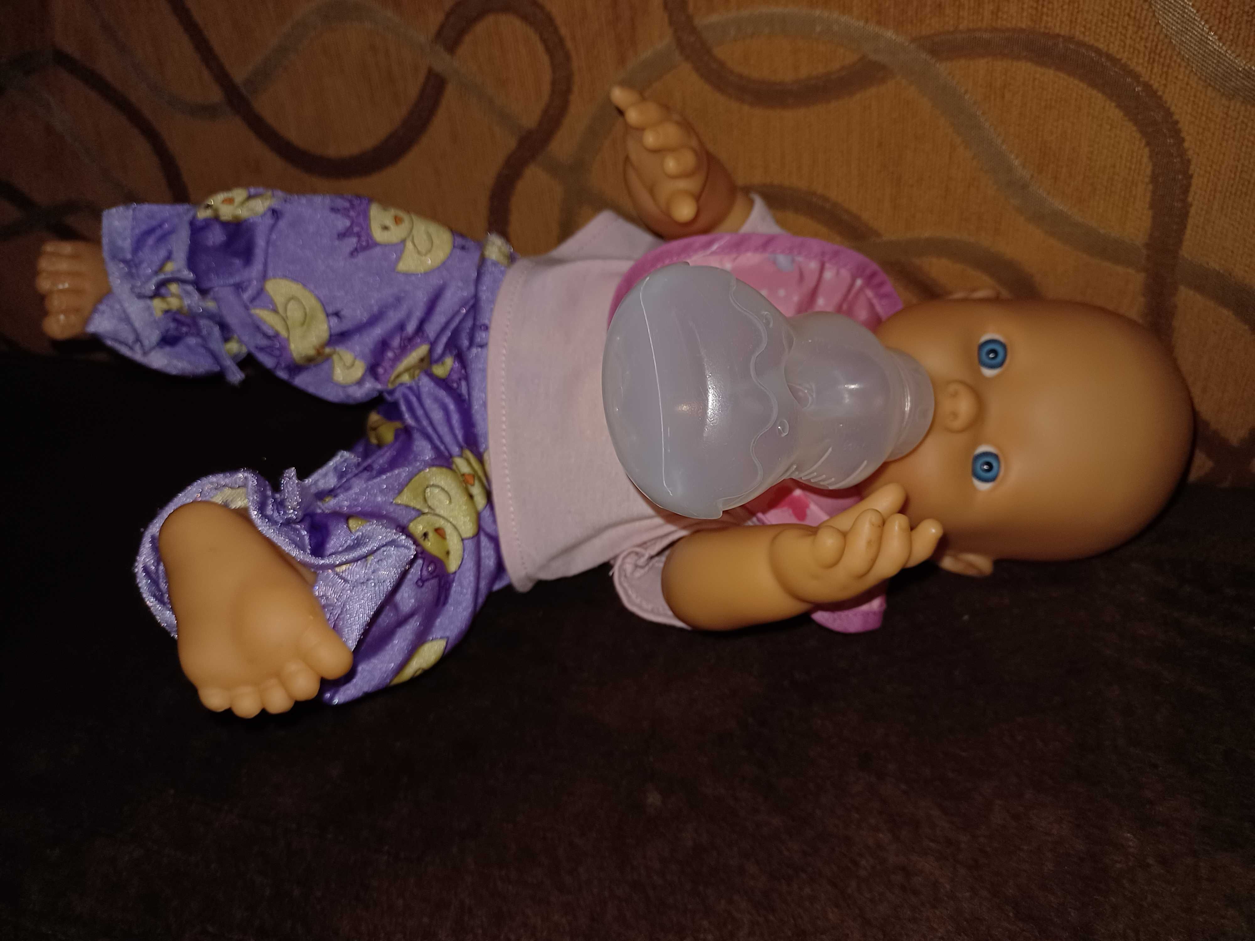 Lalka interaktywna pije sika baby born z akcesoriami zestaw lekarz