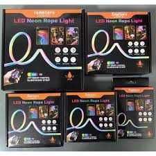 Неоновая гибкая LED лента стрічка RGB Bluetooth управлением пультом