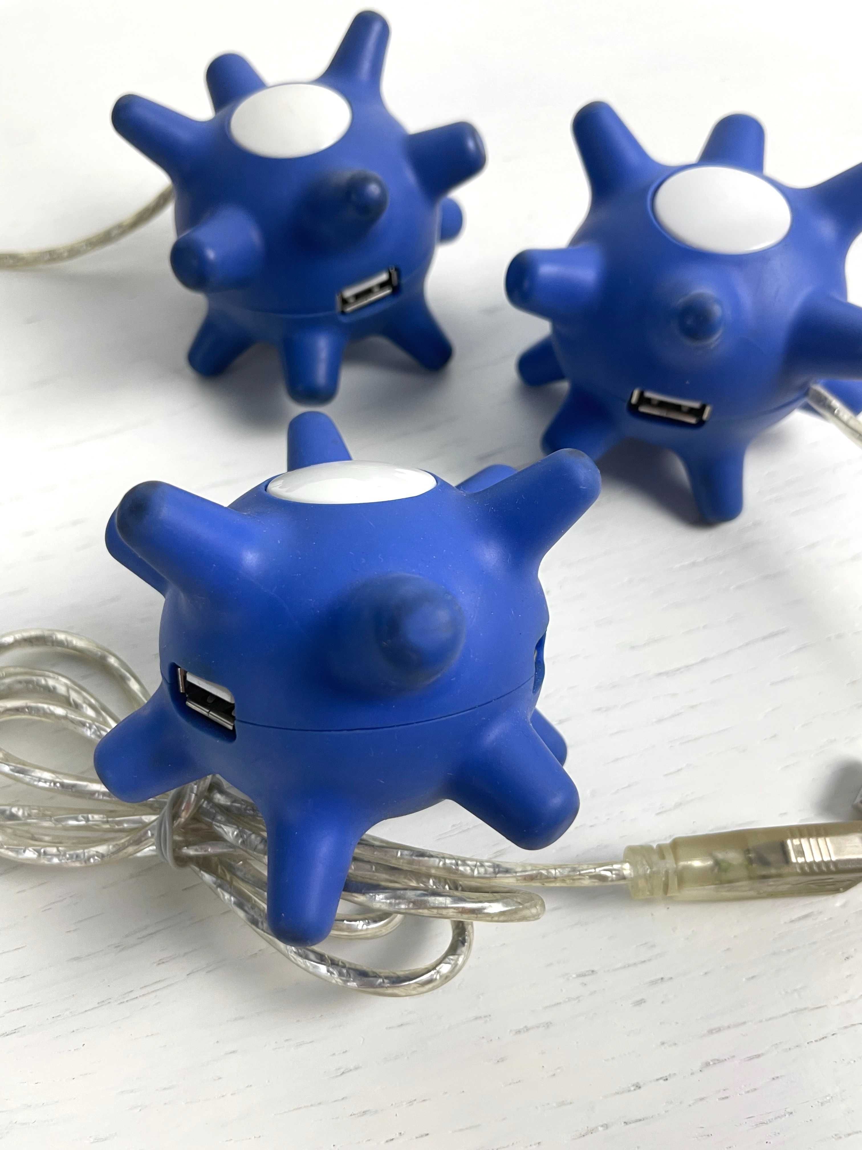 3 x Stylowy rozdzielacz USB hub USB 3 porty (2.0)