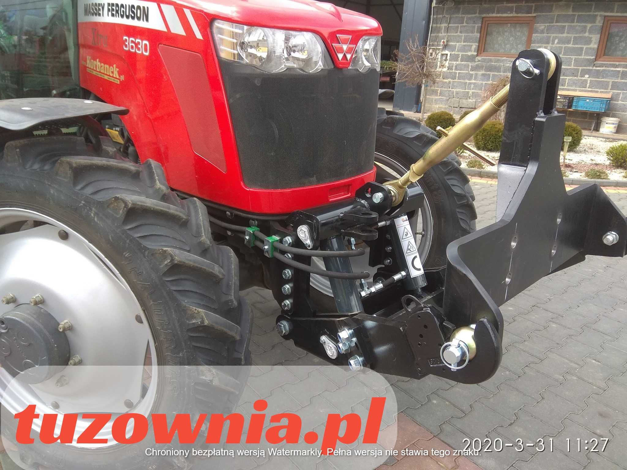 TUZ przedni 3T nowy MF 6160 Mf 6170 MF 6180 MOCNY, c.brutto F.V