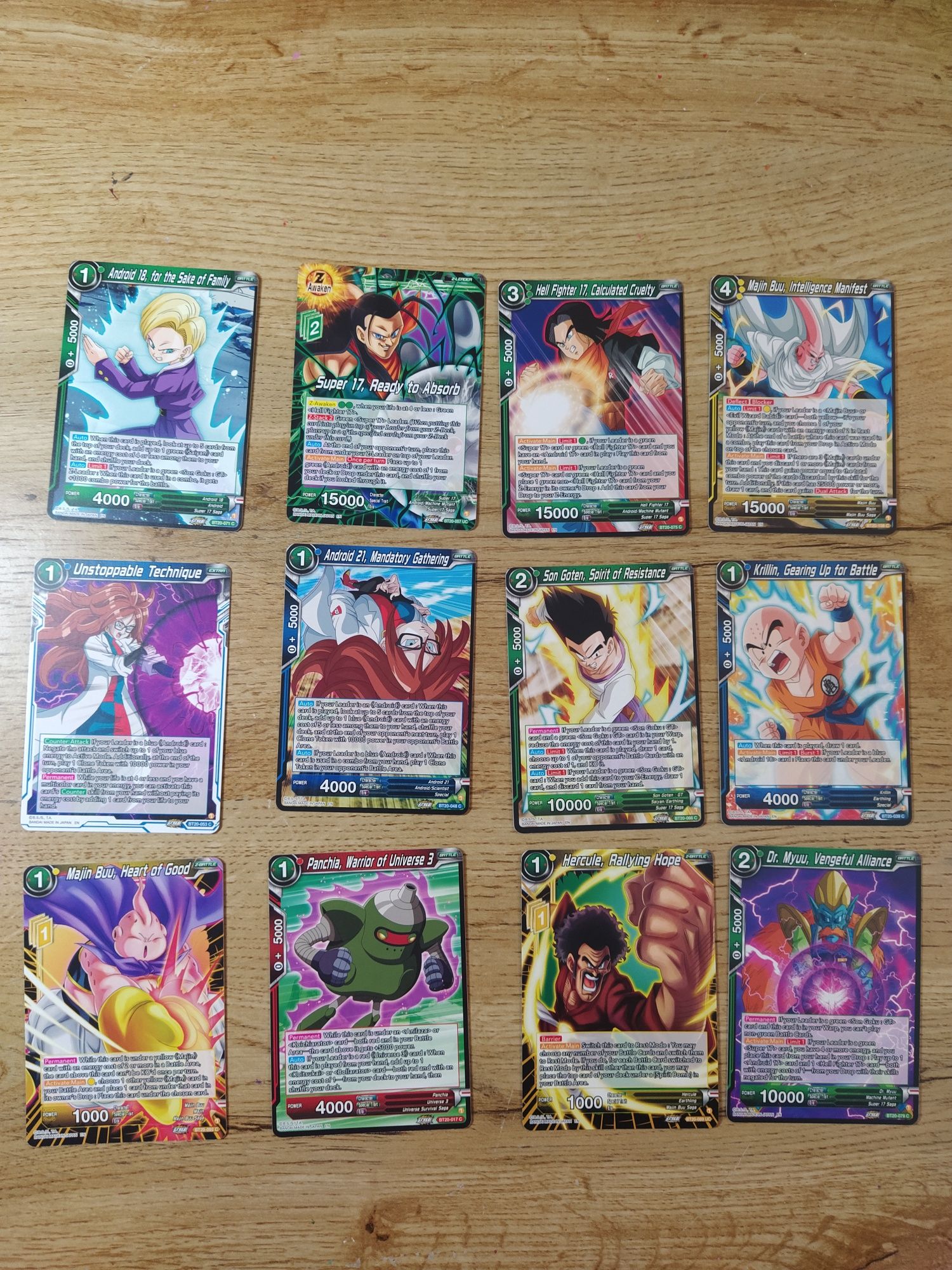 4 - cartas DragonBall