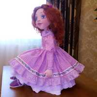 Коллекционная текстильная кукла Асенька. Единственный экземпляр.