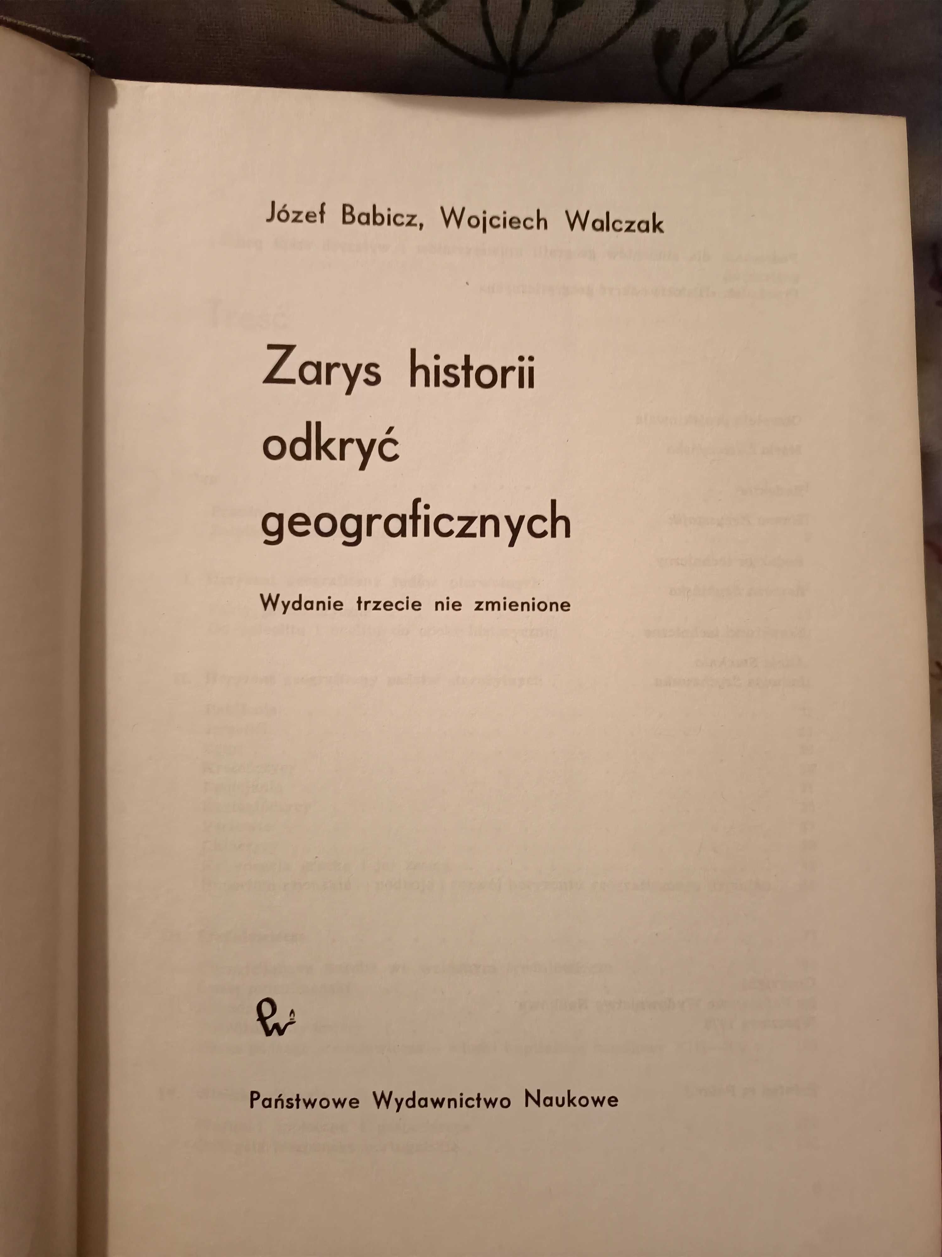 Zarys historii odkryć geograficznych - Babicz J.