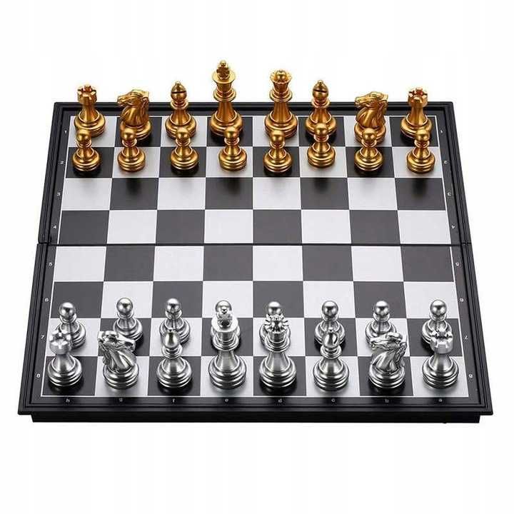 SZACHY MAGNETYCZNE do gry dla rodziny - zestaw z szachownicą planszą