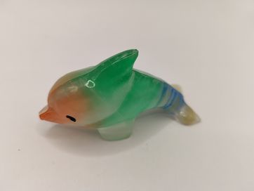 Szklany delfin mini delfinek kolorowy piękny dekoracja