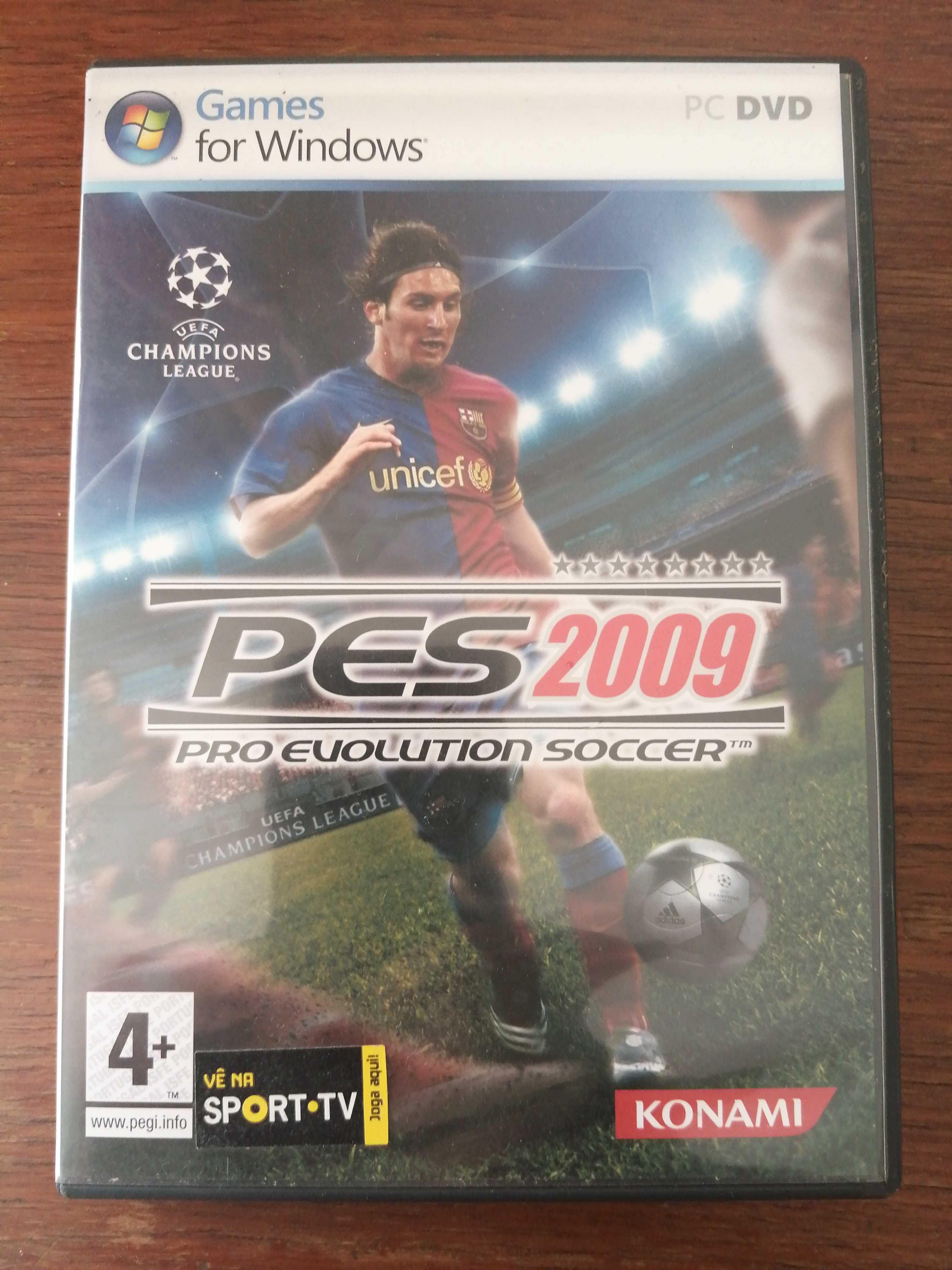 Jogo PES 2009 para PC/DVD