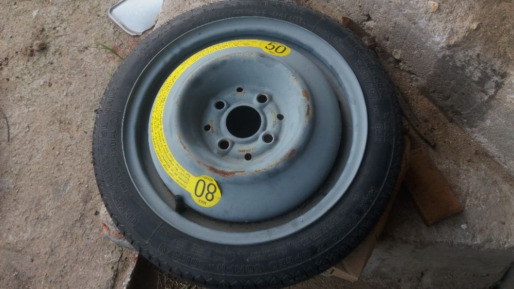 Pneu suplente com jante fina (pneu + jante) T 105/70 R14