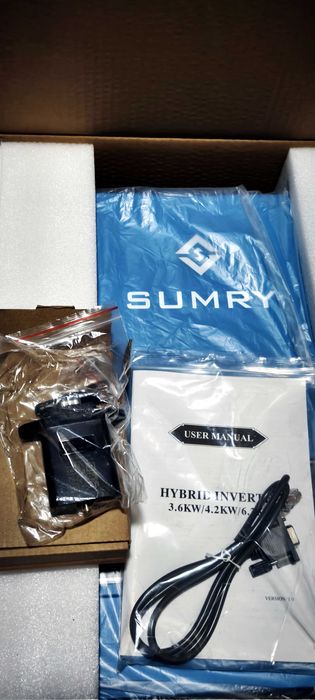 Inverter hybrydowy SUMRY 6,2 kw/48v, nowy