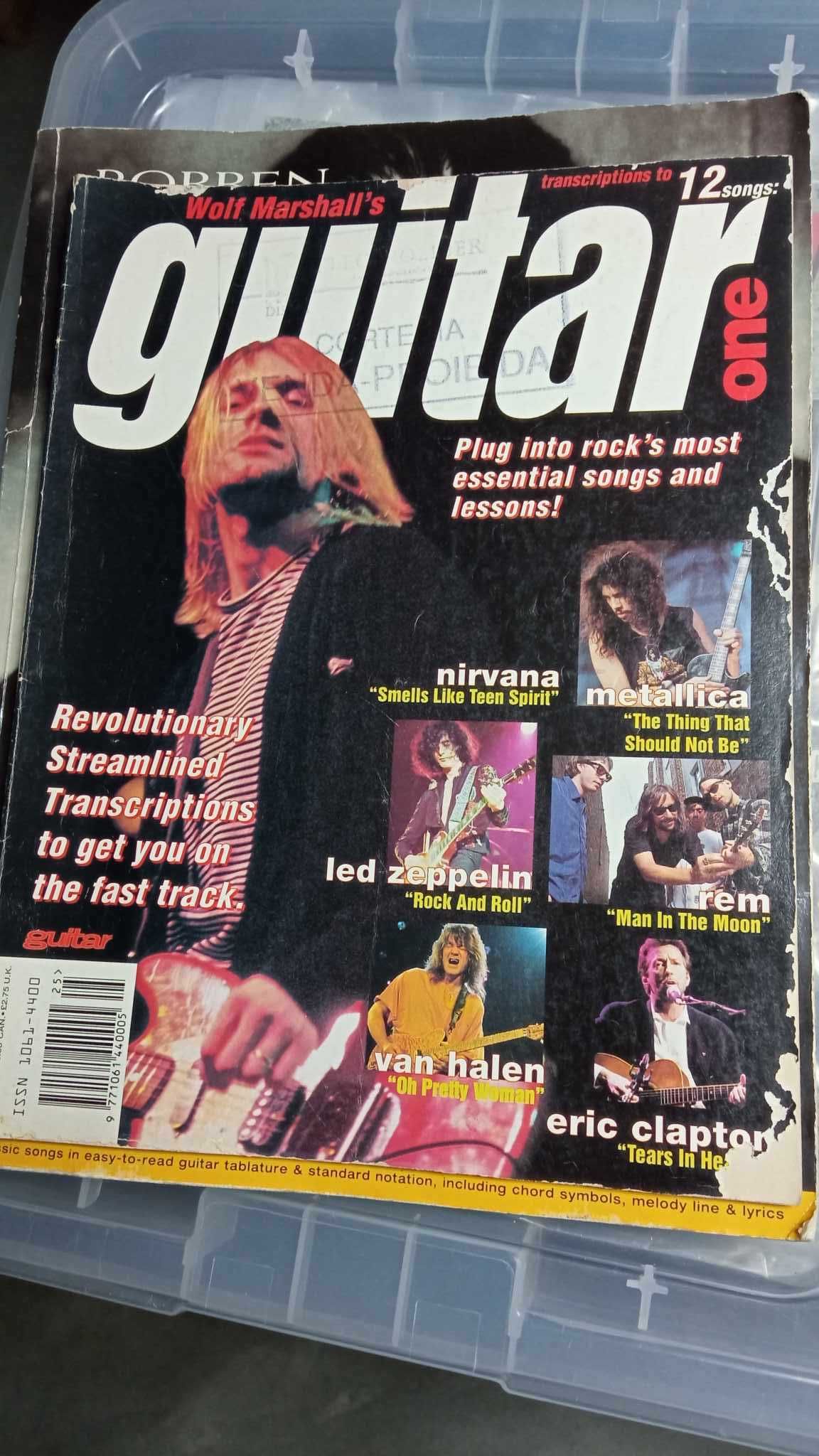 revistas GUITAR ONE americana de 1995 hendrix metallica van halen