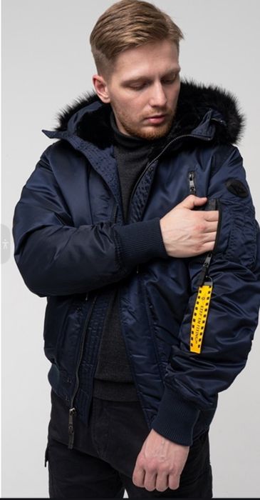 Теплая зимняя куртка-парка TOP GUN N-2B Nylon Jacket (2X/54-56 размер)