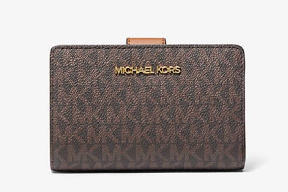 -56% Portfel Damski Michael Kors Medium Signature Logo Wallet