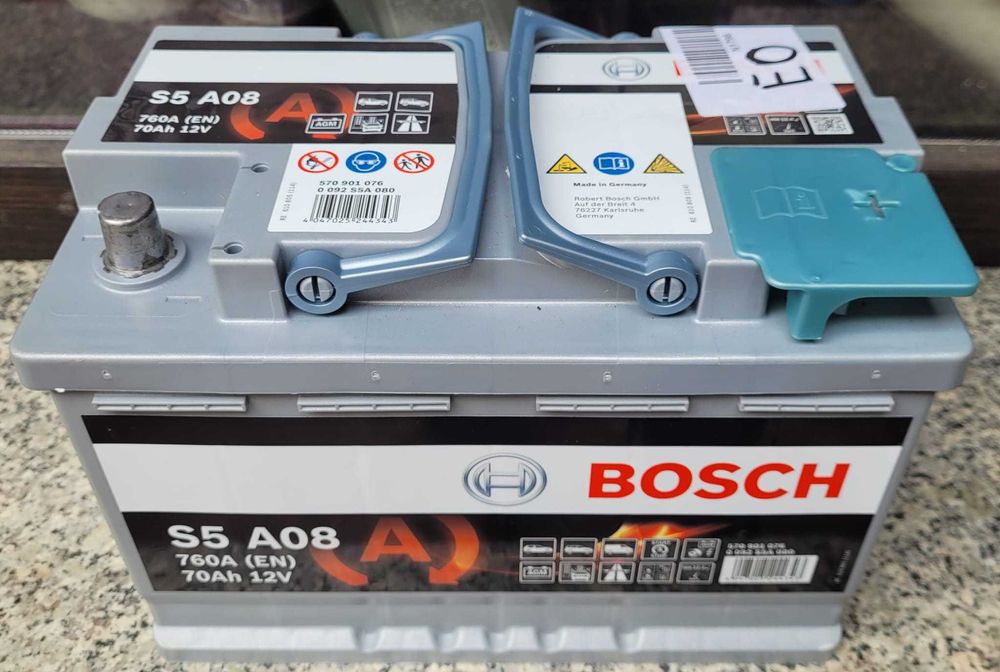 Akumulator Nowy AGM Bosch 70Ah 760A Silver S5 AMG P+