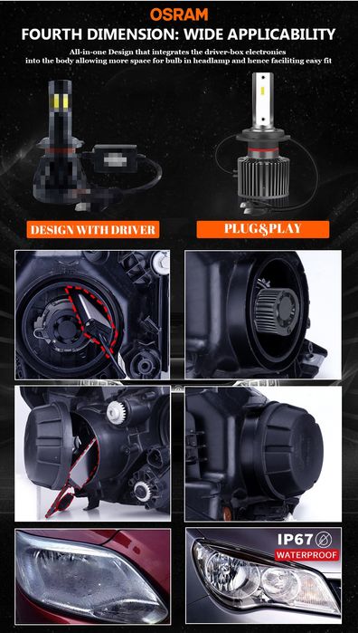 Led лампочки OSRAM H7 F5210CW 27W 12V PX26d