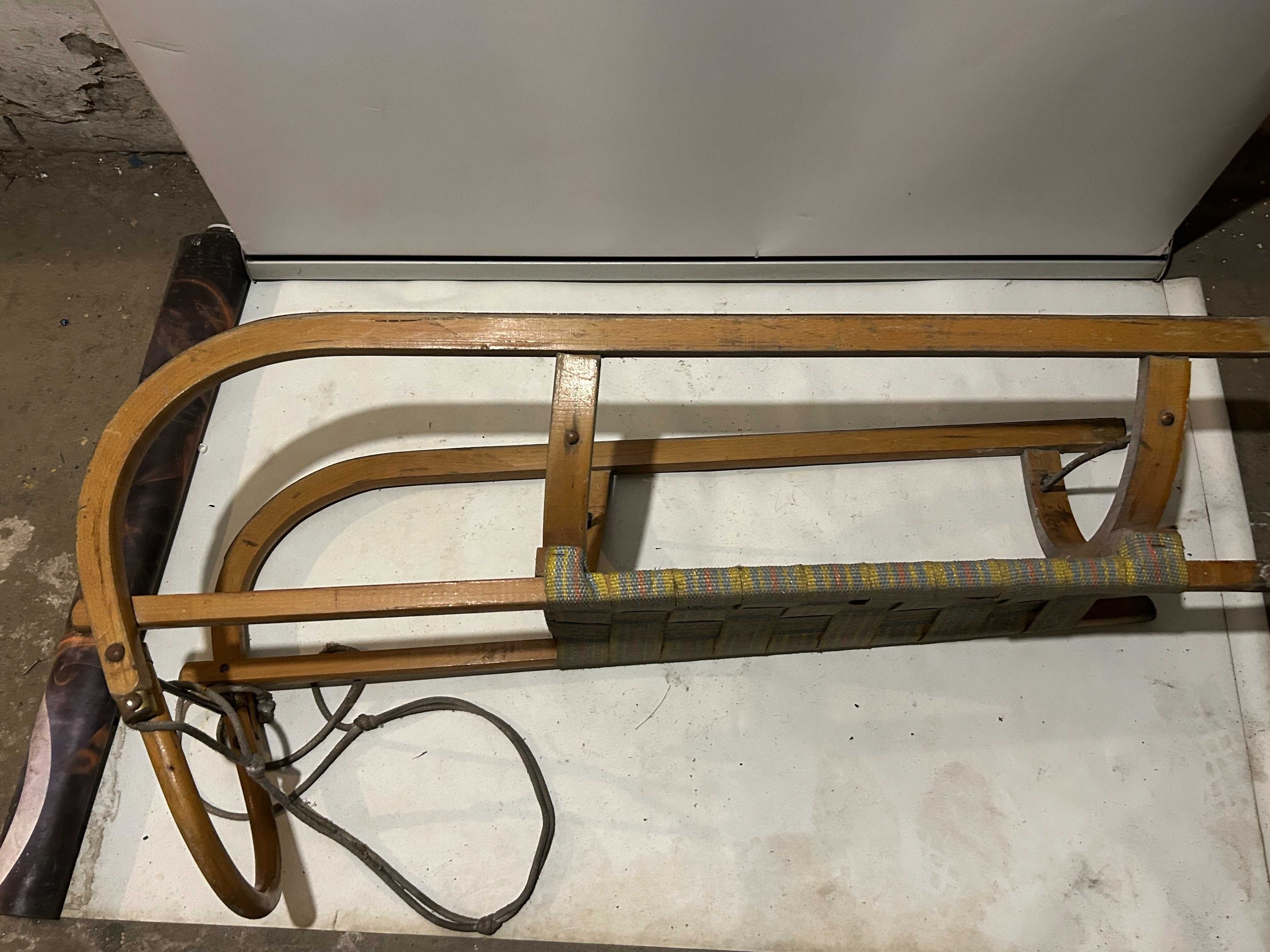 Stare Drewniane SANKI - 110 cm