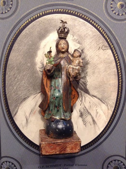 Antiga imagem Nossa Sra. do Carmo - Madeira e Prata - Séc XIX