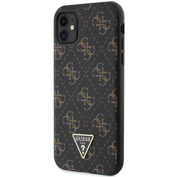 Etui Guess 4G Triangle Metal Logo na iPhone 11 / XR - czarne