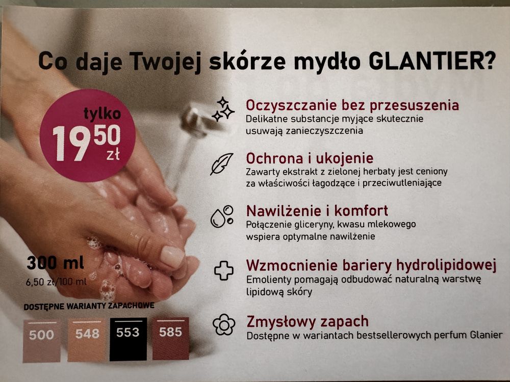 Wody perfumowane Glantier