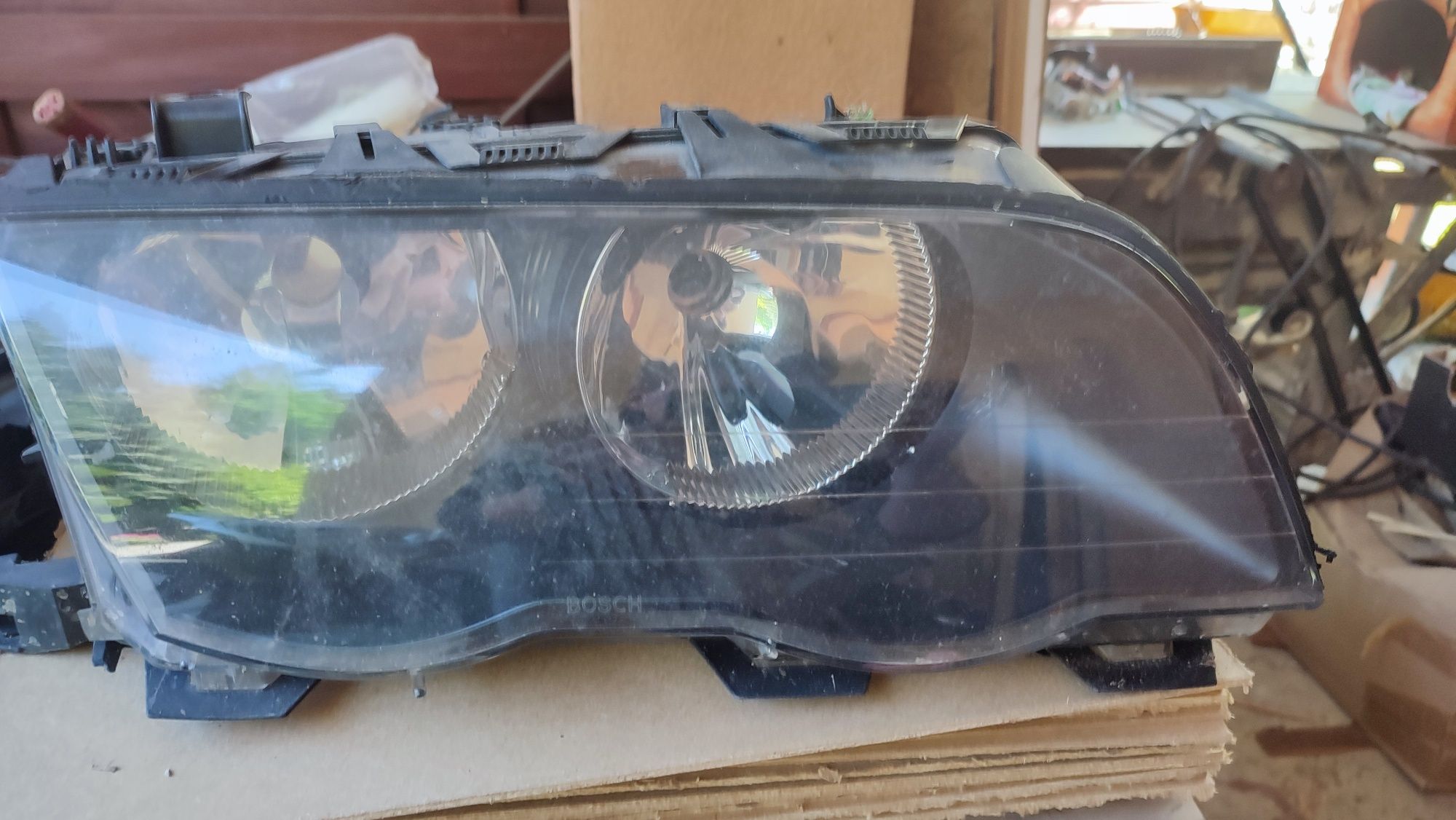 Maska, lampy, szyby  BMW E46 Farngruen przedlift.