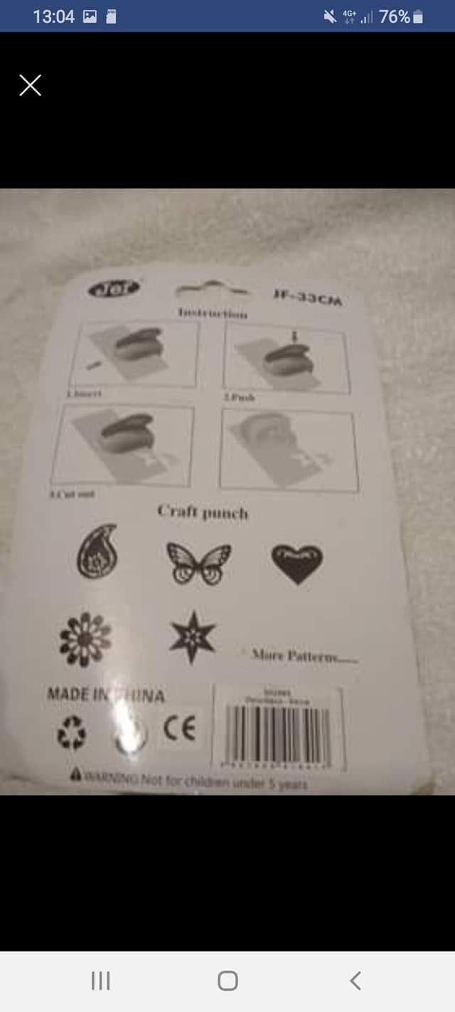 Nowy, metalowy wykrawacz do papieru