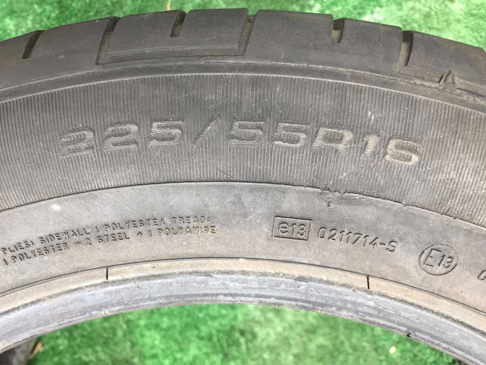 Шини Fulda 225/55r16 Пара літо б/у склад Оригінал