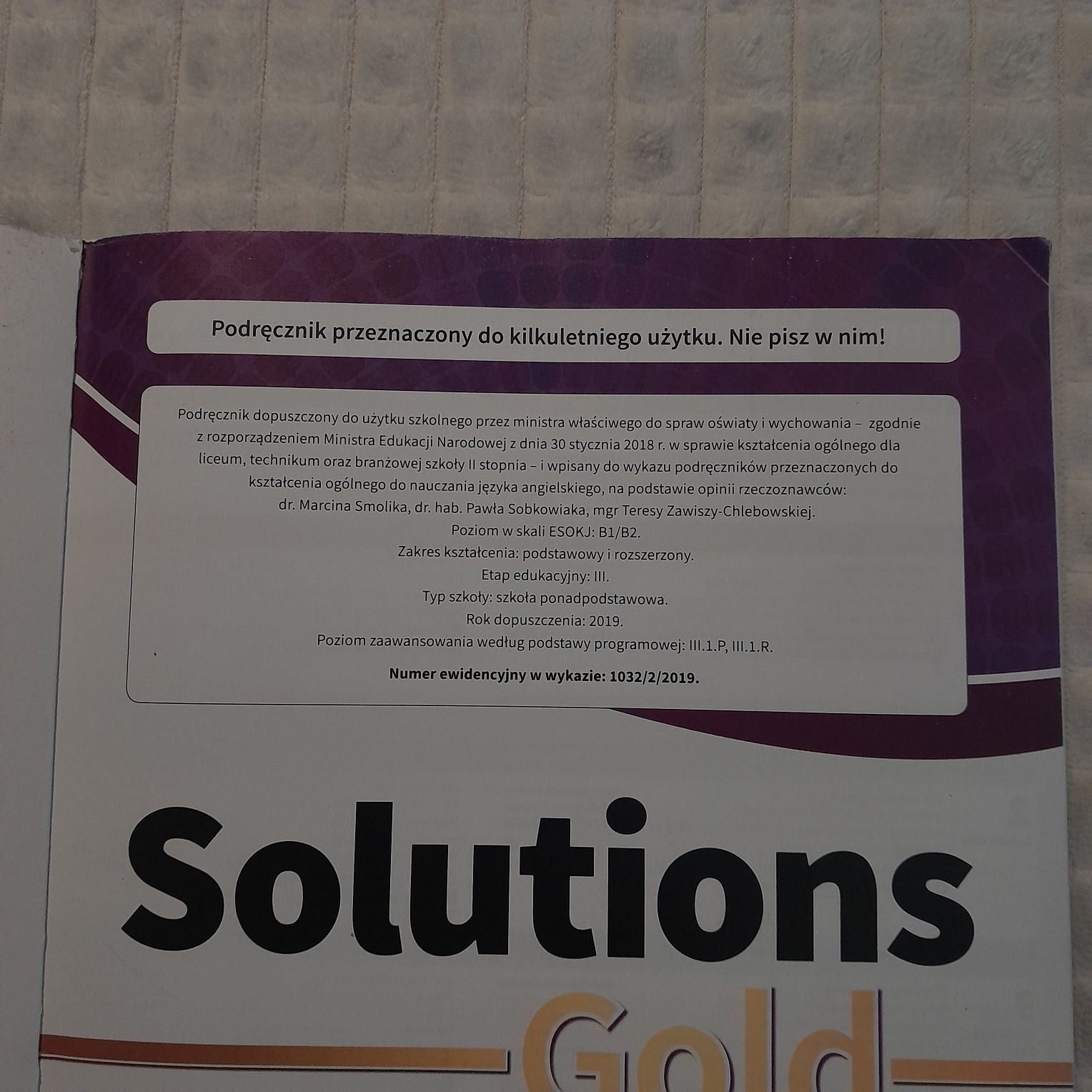 Podręcznik Solutions Gold - Oxford