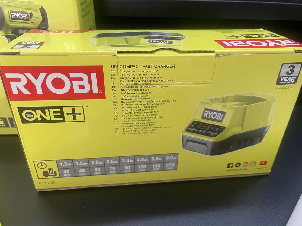 RYOBI opalarka akumulatorowa 18V z akumulatorem 5Ah i ładowarką igła