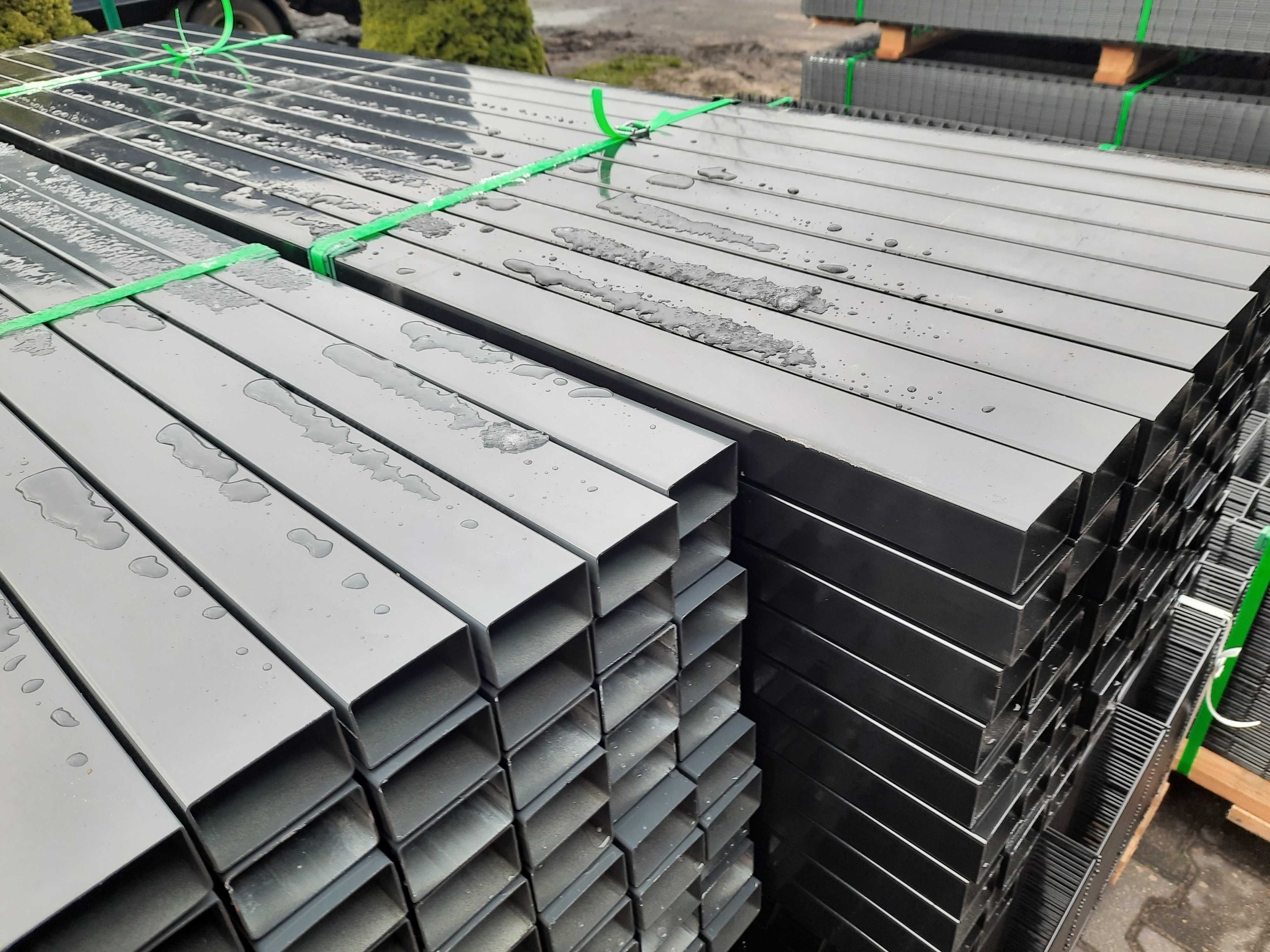 Słupek panelowy 60x40  h- 230 antracyt 7016