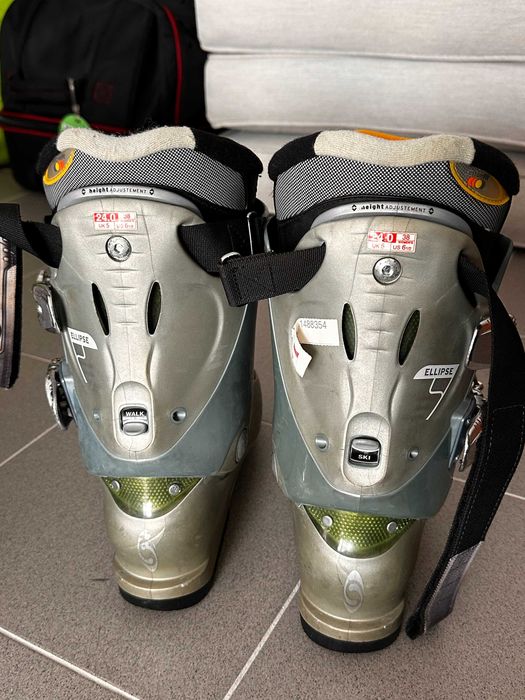 Botas Ski Salomon 38 com saco de transporte