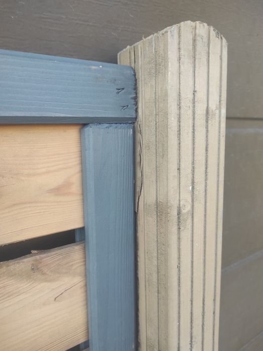 2x panel ażurowy 60x180 i 2x słupek Modena 7x7x180 cm drewniany Werth-